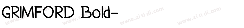 GRIMFORD Bold字体转换